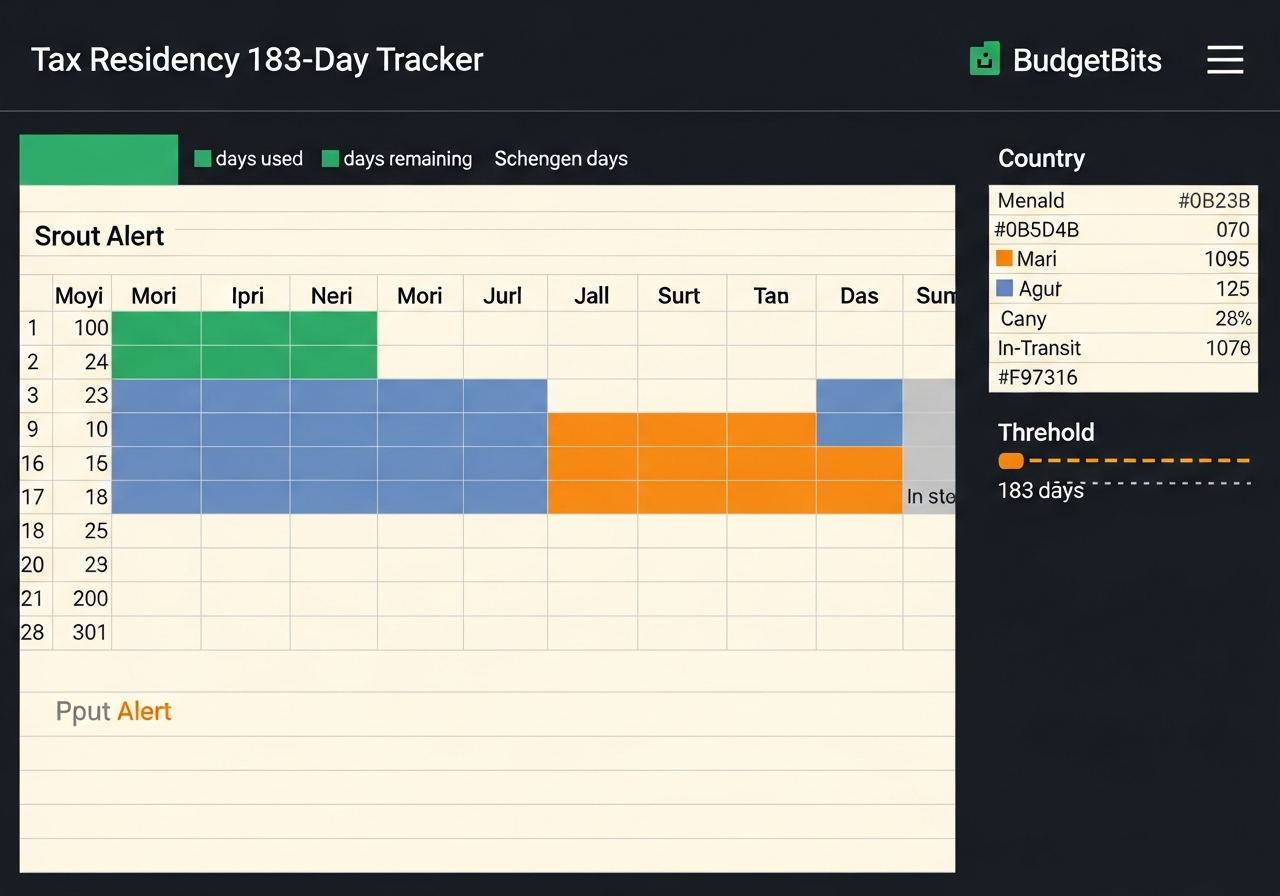 Tax Residency 183-Day Tracker