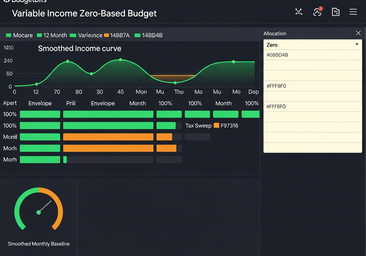 Variable Income Zero-Based Budget