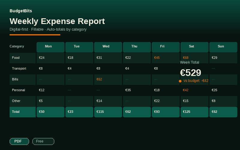 Weekly Expense Report